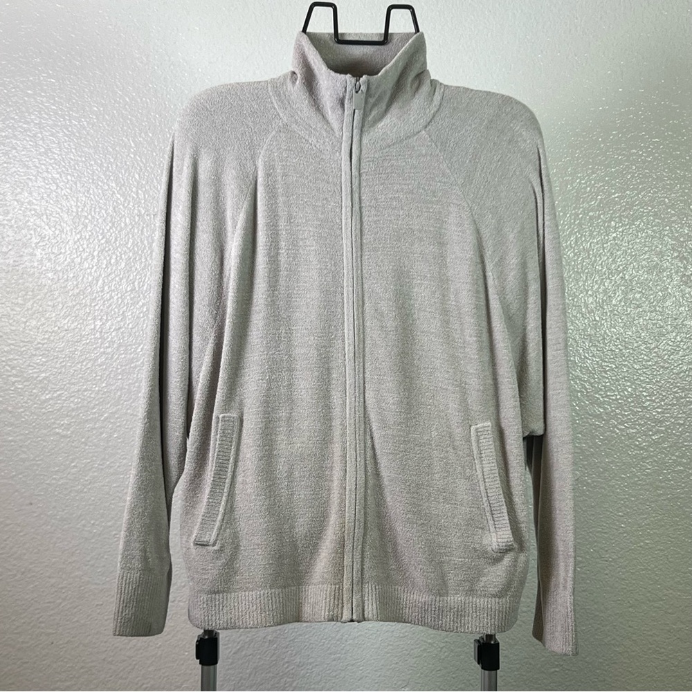 Barefoot Dreams CozyChic Ultra Lite High-Neck Zip Cardigan